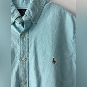 Polo Ralph Lauren Light Blue Short Sleeve Button Down XXL Slim Fit